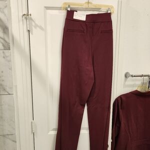 2 piece pants suit from Cato. Maroon 18/20W New with tags.